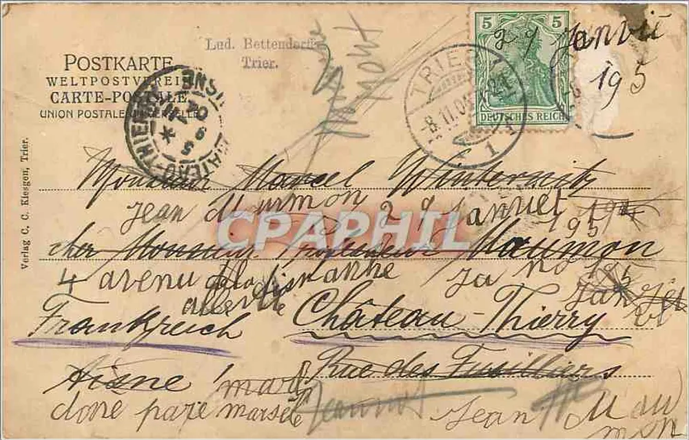 Portale della Liebfrauenkirche — Trier — editore C. C. Kriegon - Verso
