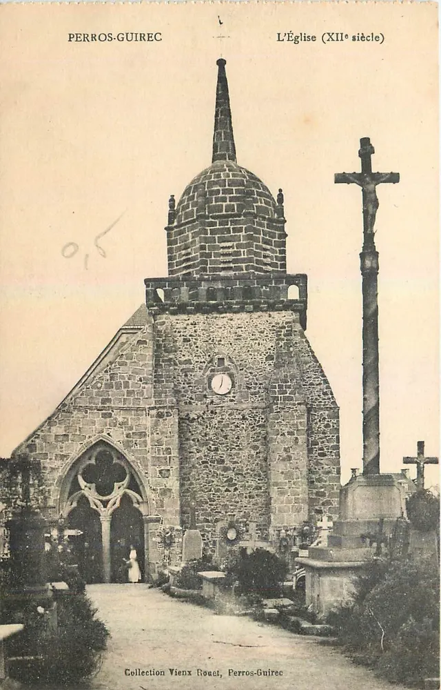 Perros-Guirec — A Igreja (século XII) — Coleção Vienx Rouet, Perros-Guirec - Frente