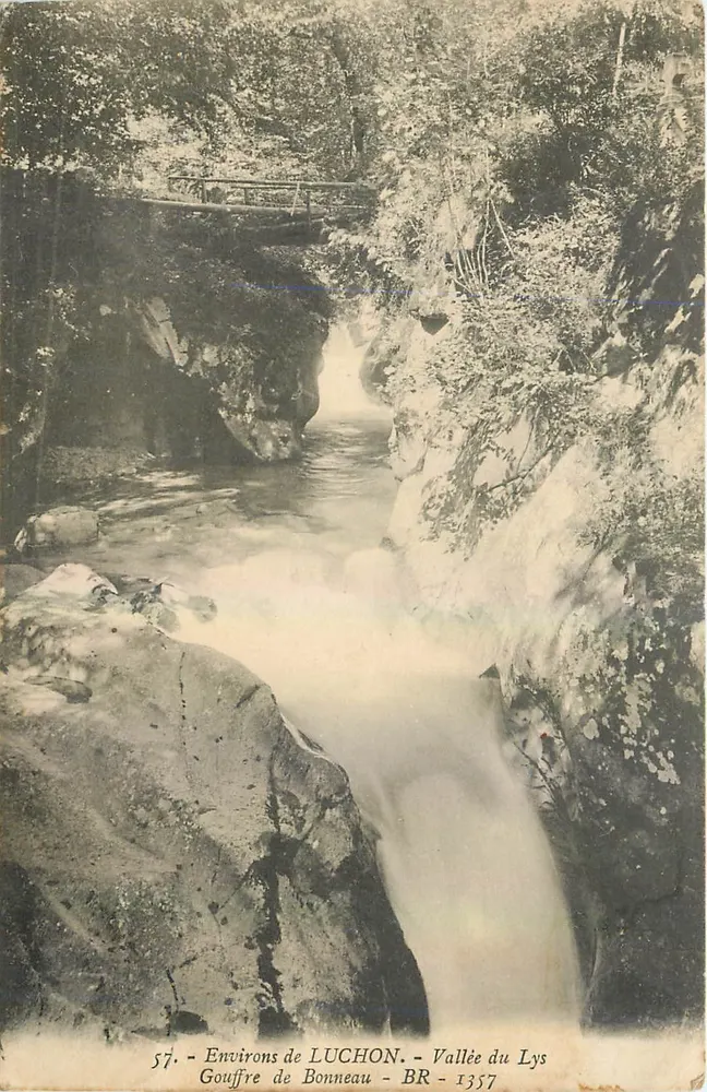 Gouffre de Bonneau — Environs de LUCHON — Vallée du Lys — BR - 1357 - Recto