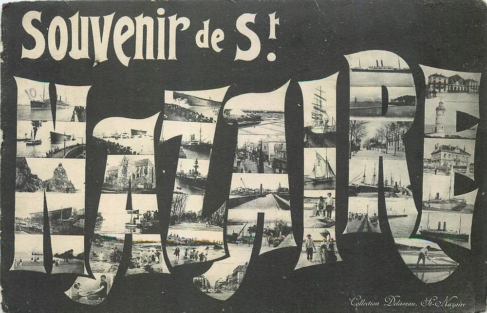Lembrança de Saint-Nazaire — Coleção Dalaveau — editor desconhecido, número de série não visível - Frente