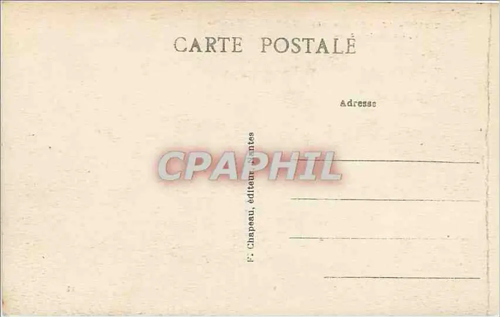 Kirche Saint-Nazaire — Saint-Nazaire (Loire-Inf.) — F. Chapeau, Verlag Nantes - Rückseite