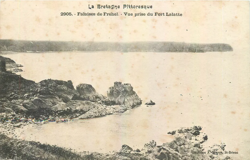 Klippen von Fréhel — Ansicht vom Fort Lalatte — Sammlung A. Waron, St-Brieuc - Vorderseite