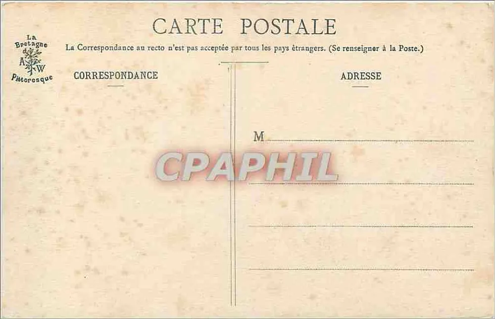 Klippen von Fréhel — Ansicht vom Fort Lalatte — Sammlung A. Waron, St-Brieuc - Rückseite