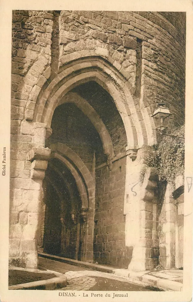 Dinan - A Porta do Jerzual — editor Cléopâtre Pambrun, número de série visível - Frente
