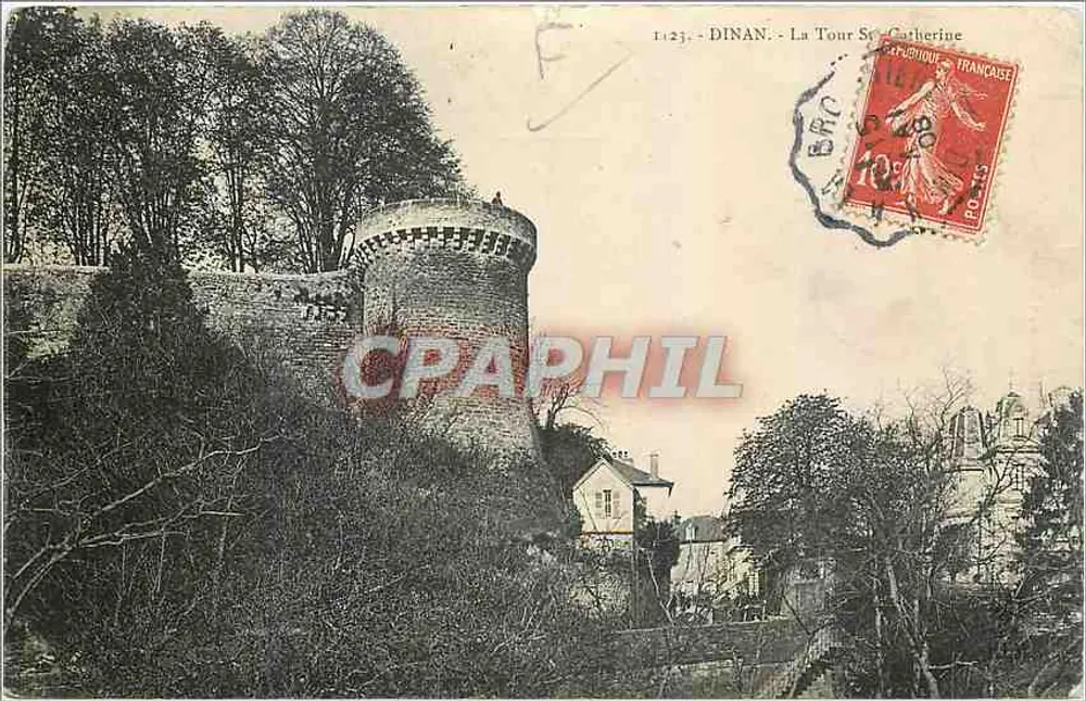 Dinan - A Torre Santa Catarina — editor H. Le Bailly, n°1423 - Frente