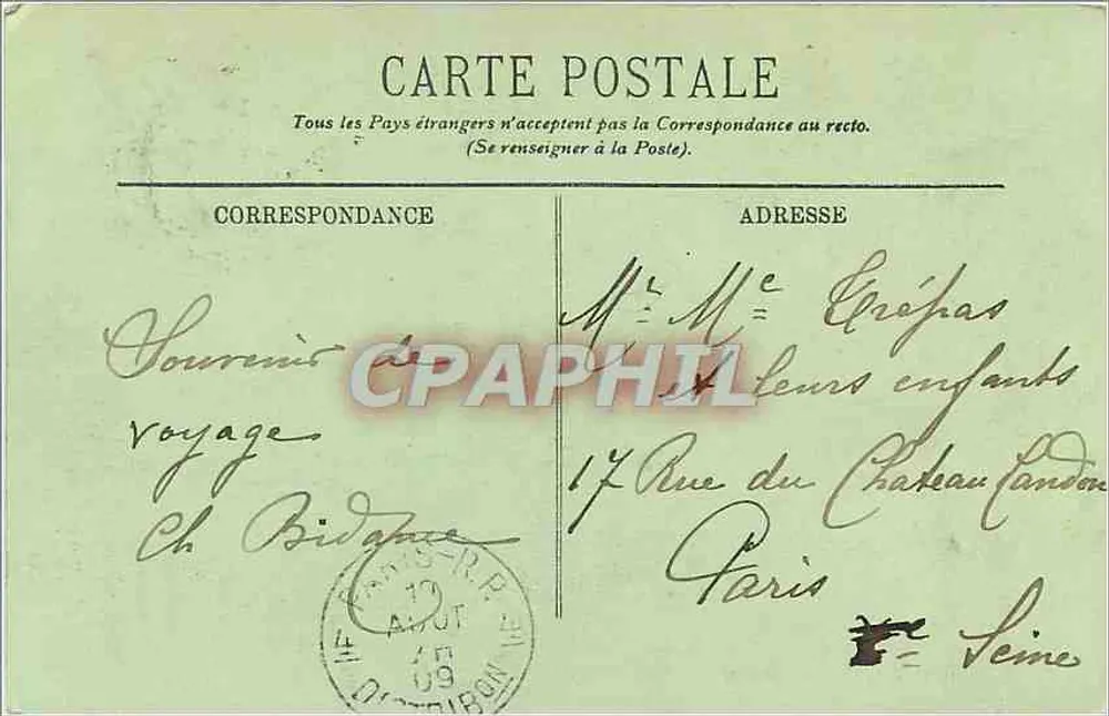 Vichy — De Brug over de Allier — LL. - Achterkant