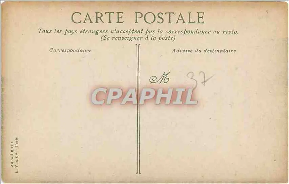 Amboise — O Castelo e o Ponte — L. Y. & Cie, Amboise - Verso