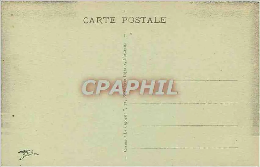 Bordeaux — L'Entrée principale du Jardin public — Chocolat Menier - Verso