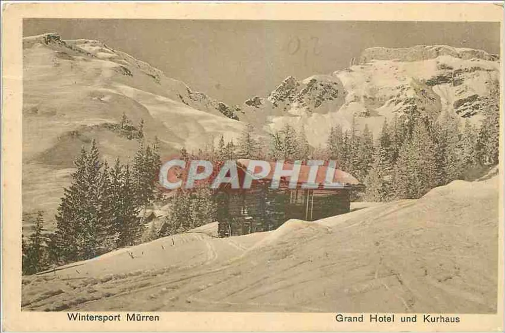 Wintersport Mürren — Grand Hotel und Kurhaus — Verlag nicht sichtbar - Vorderseite