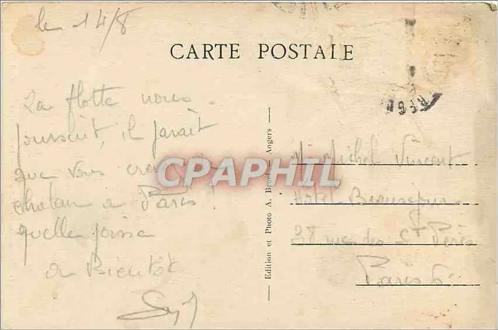 Ploumanach (Côtes-du-Nord) — A Rocha do Diabo — A.B. n°232 - Verso