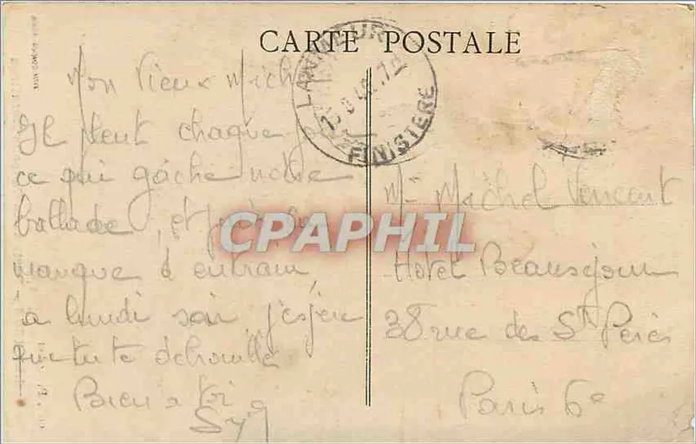 Lanmeur — Porta da Capela Kernitron — editor Pichodou - Verso