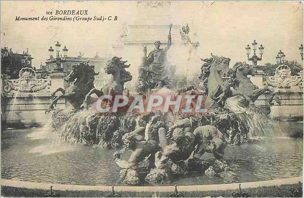 Bordeaux — Monument dos Girondinos (Grupo Sul) — C B - Frente