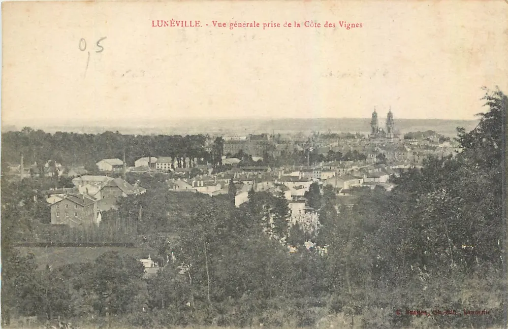 Lunéville - Allgemeiner Blick vom Côte des Vignes — C. Braguet, Dr. 200, Lunéville - Vorderseite