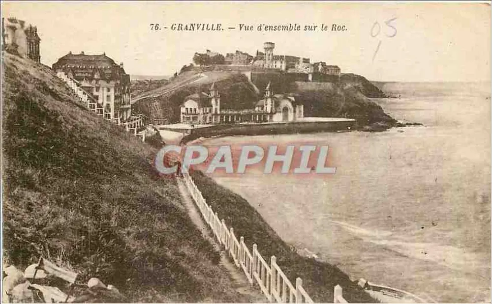 Granville — Vista geral sobre o Roc — Edição A. Barnard - Granville - Frente