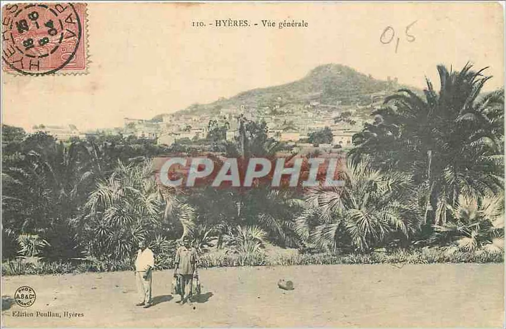 Hyères - Vista geral — Edição Poullian, Hyères, n° 110 - Frente