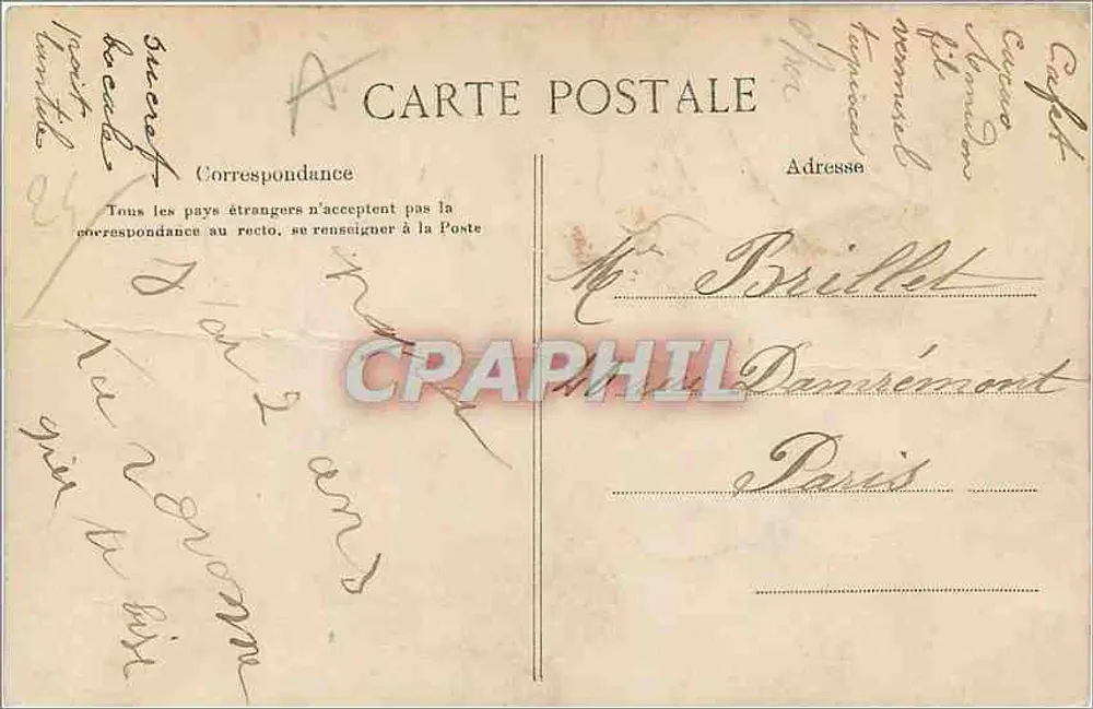 Excideuil (Dordogne) — Brug van Tábary — Onbekende uitgever, n° 470 - Achterkant