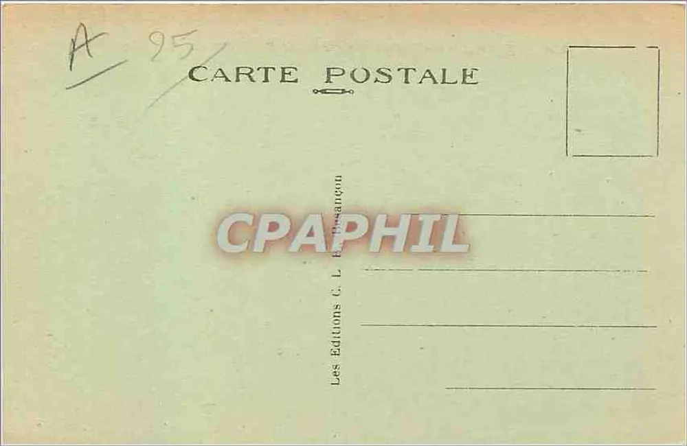 Besançon-les-Bains — Kathedrale Saint-Jean und Zitadelle — Editions C. L. Besançon - Rückseite