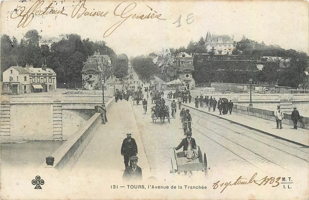 Tours — A Avenida da Trincheira — C.C.C. n°131 - Frente