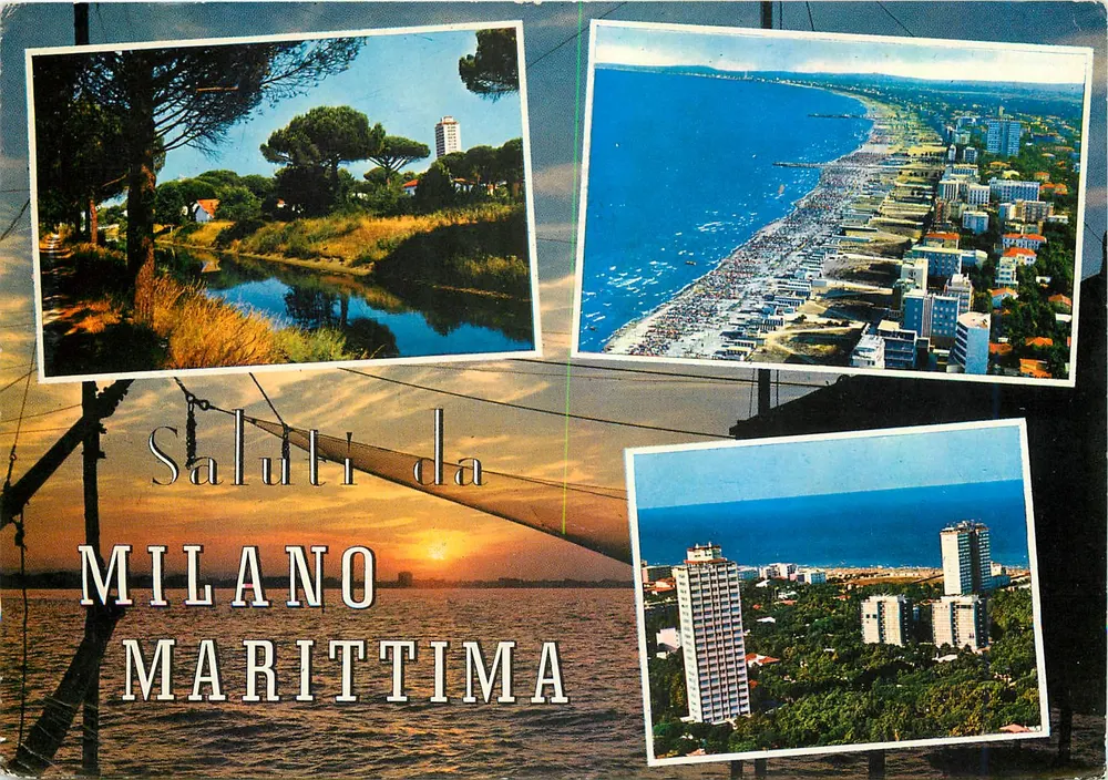 Milano Marittima — Panorama — Edit. P. L. Bernardi, Ravena - Frente