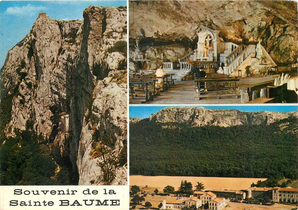 Sainte-Baume — Lembrança da Gruta Votiva de Santa Maria — Éditions de France, Marselha - Frente