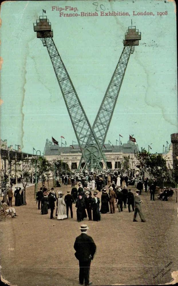 Flip-Flap — Franco-Britische Ausstellung, London, 1908 — Mounted & Sons Ltd, Nr. 80 - Vorderseite