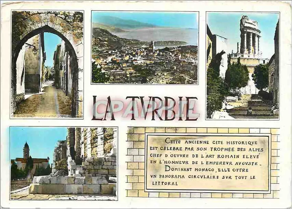 La Turbie — Cidade antiga histórica — Editions Compétto, série D 750 - Frente