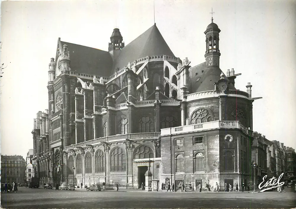 Igreja de São Eustáquio — Paris — Editor Estel, n° 220 - Frente