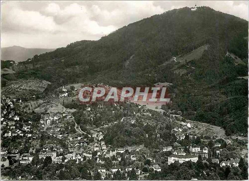 बैडेन-बैडेन मिट मर्कर — पैनोरमिक दृश्य — कुंस्टवरलैग कार्ल फ़्यूर्ल्ह ओडेनवाल्ड, संख्या 879 - आगे