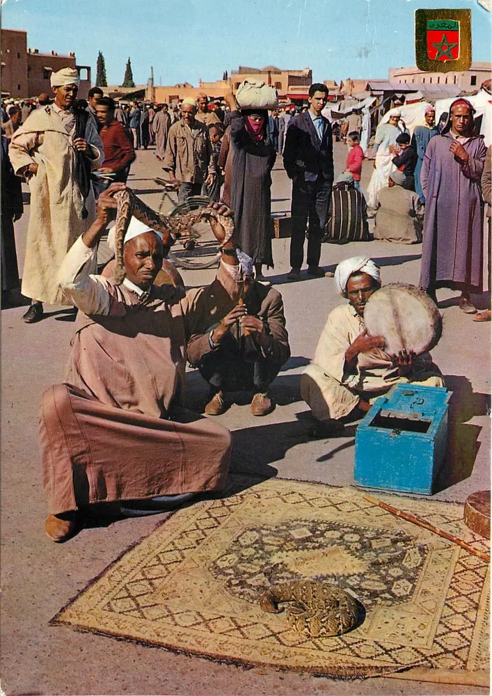 Encantamento de serpentes — Marrocos Típico — FISA I.G. - Palaudarias, 28 - Impresso na Espanha - Frente