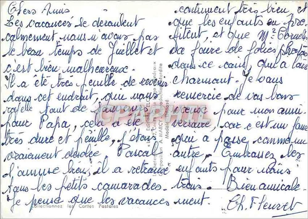 O Cap-Ferret — O Oceano, a floresta, o porto — André Marcy - Verso