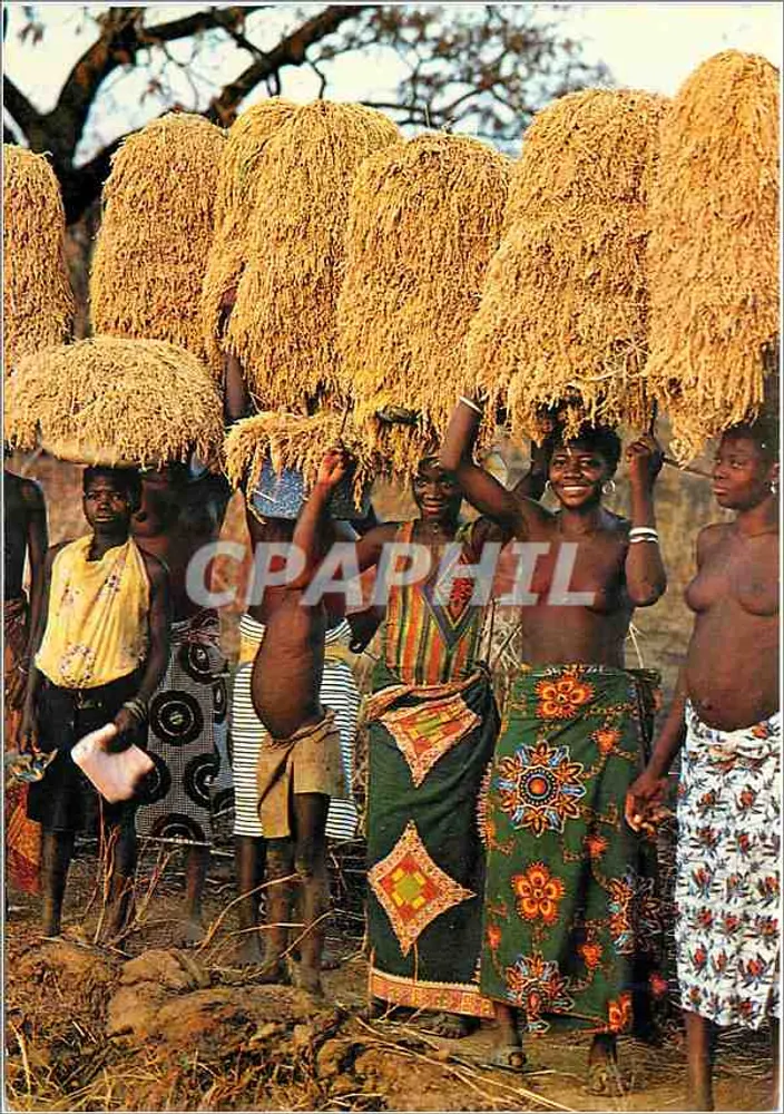 Femmes et les filles du Burkina Faso — Haute-Volta, près de Douna — Photo Diavolta - Recto