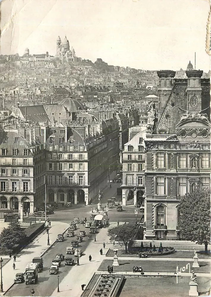 Paris — vue de la Butte Montmartre et du Sacré-Cœur — Éditions d'Art Flanant, n° 1.B.586 - Recto