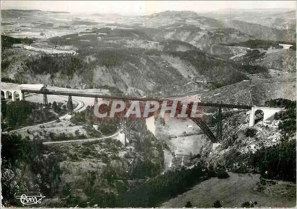 Viadukt von Garabit (Cantal) — Luftaufnahme — Éditions A. Combier - Vorderseite