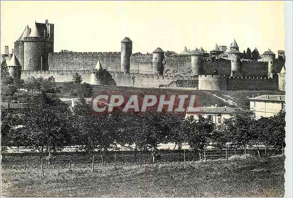 Carcassonne — A Cidade ao Nordeste — Cie des Arts Photographiques, 44, rue Letellier - Paris 15 - Frente