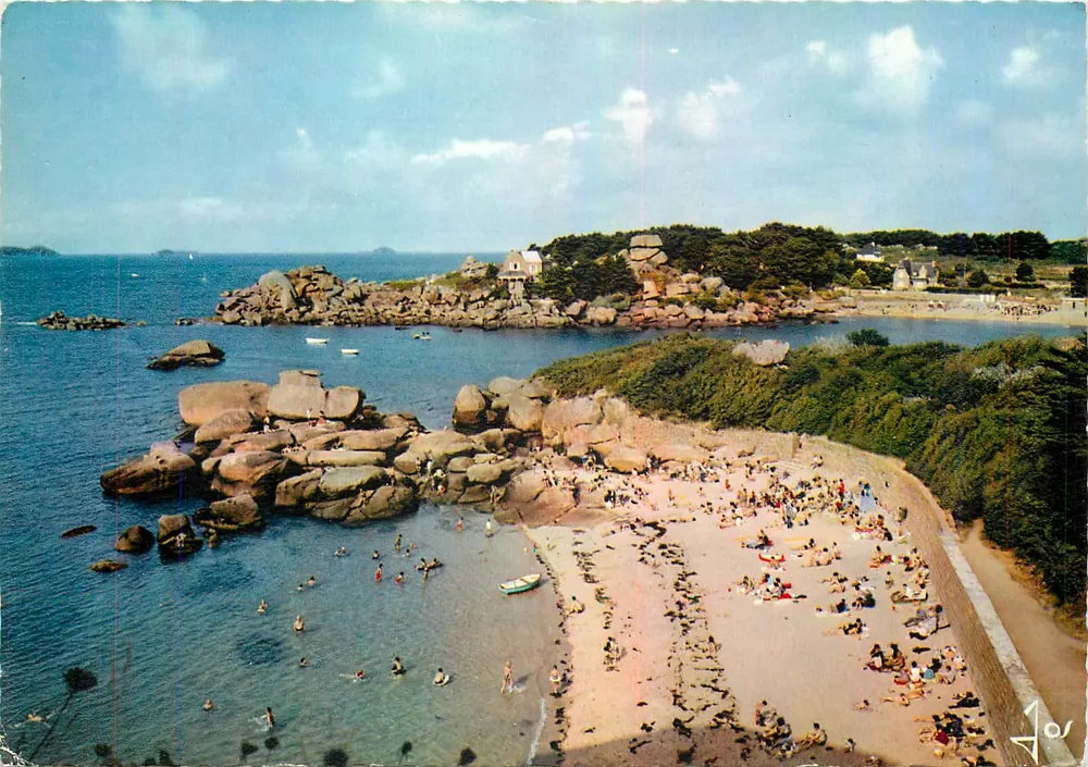Praia de Châteaulin — pequena enseada entre os rochedos — Éditions d'Art JOS - Frente
