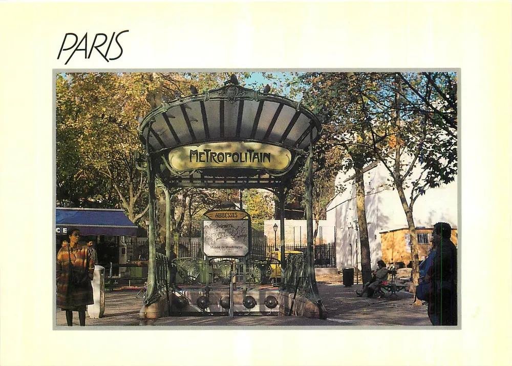 Paris — Estação Abbesses — Metropolitano - Frente