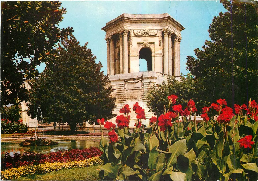 Jardin du Peyrou et le Château d'eau — Montpellier — Société Éditions de Gravure - Recto