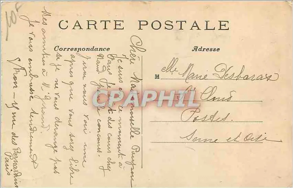 Paris — O Museu de Cluny — C. M. n°58 - Verso