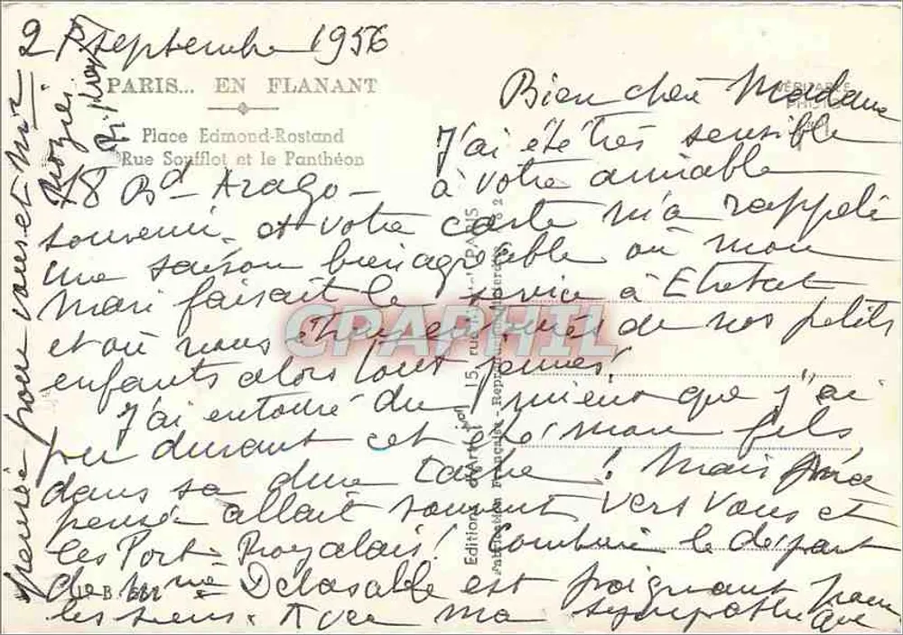 Place Edmond-Rostand — Rue de l'Arago — Panthéon — Éditions Phil - Verso