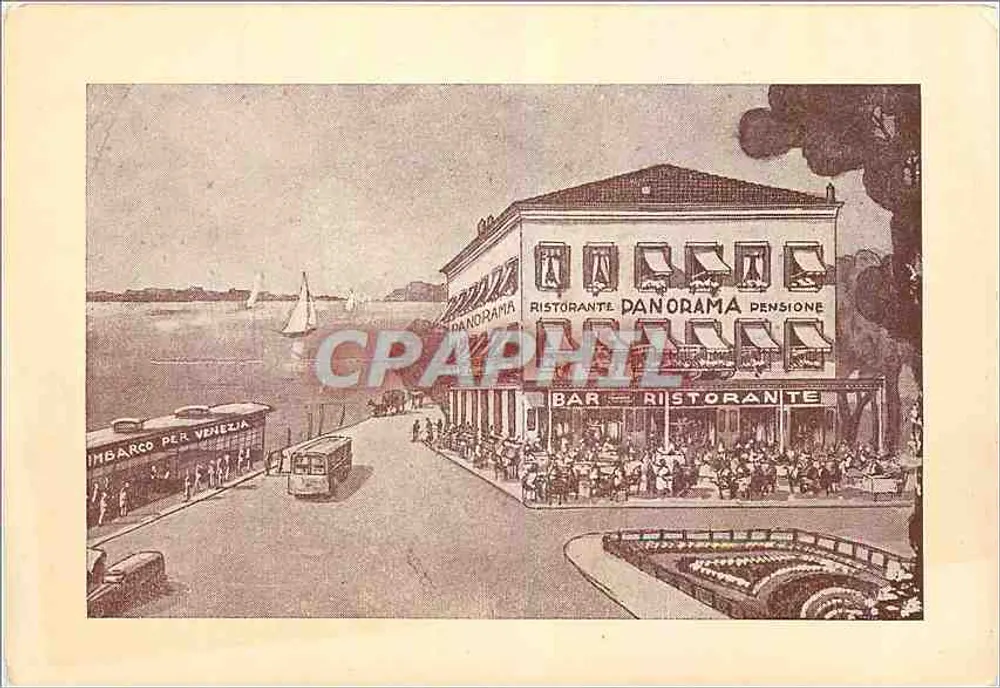 Hotel Panorama — Bar - Pension - Restaurant — Lido - Venedig - Vorderseite