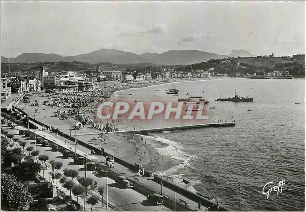 Saint-Jean-de-Luz — Vue générale de la Plage — Éditions CREFF - Recto