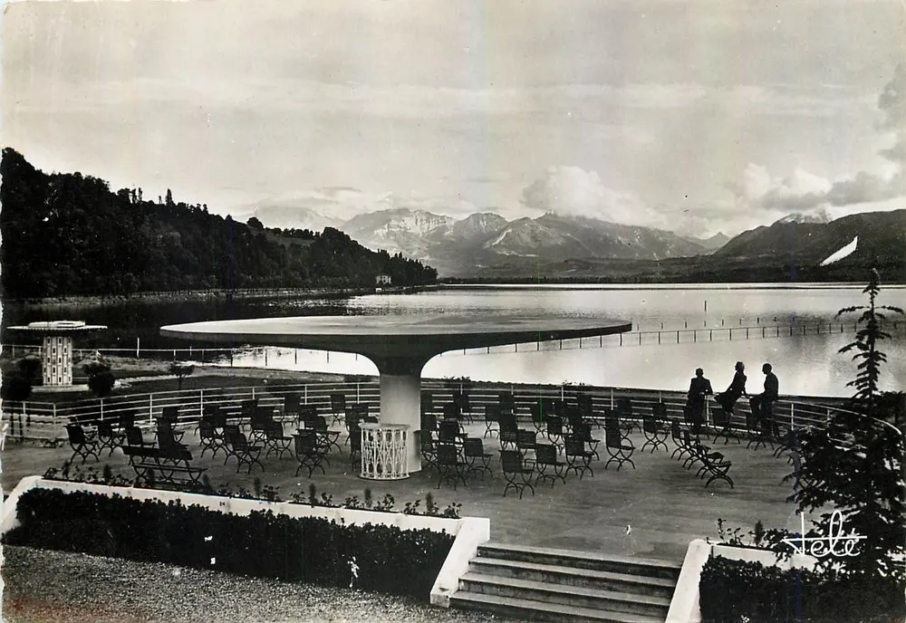 Aix-les-Bains - La Playa y el Mont Granier — TélÉ Photo, 18, Aix-les-Bains - Anverso