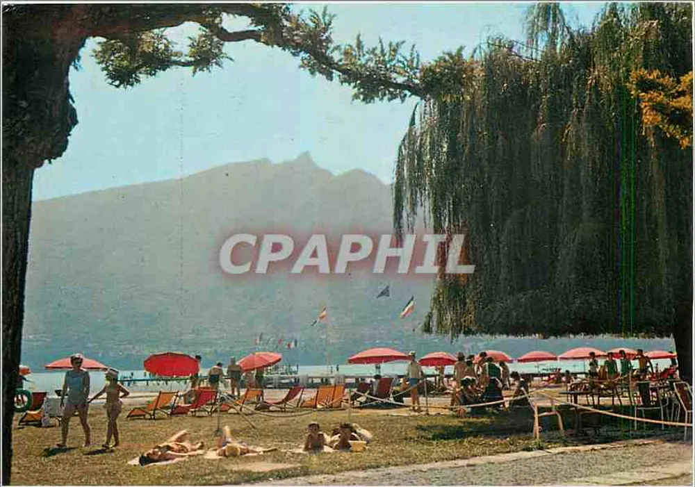 Aix-les-Bains — A Praia e a Dent du Chat — Jeune Chambre Économique - Frente