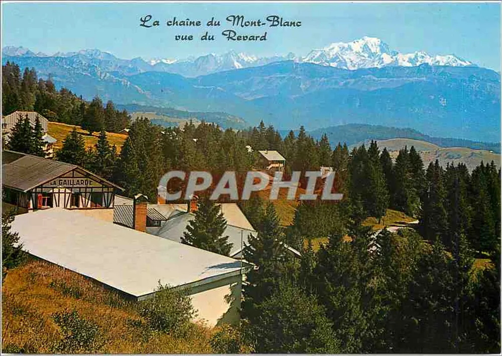 Die Mont-Blanc-Kette vom Revard aus gesehen — La Gaillarde — Édition S.P.A.D.E.M. n° S.8026 - Vorderseite