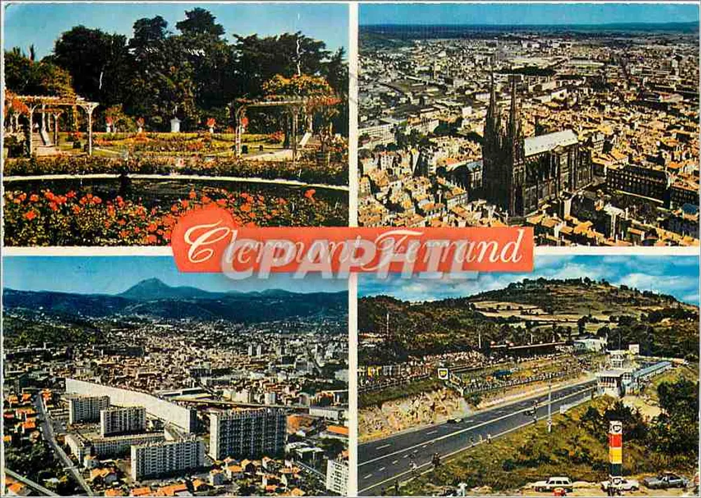 Clermont-Ferrand — vista panorâmica e jardins — Edições MEXICHROME - Frente