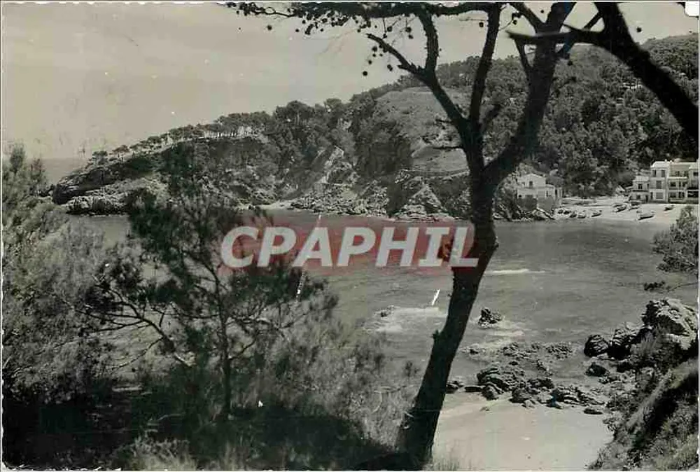 Vista da costa da Argélia — Costa Brava, Bagur — editor desconhecido - Frente
