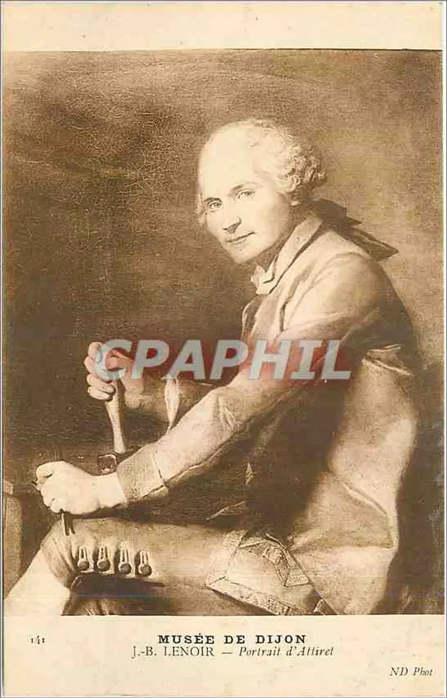 J.-B. Lenoir — Retrato de Attiret — Museu de Dijon — ND Phot - Frente