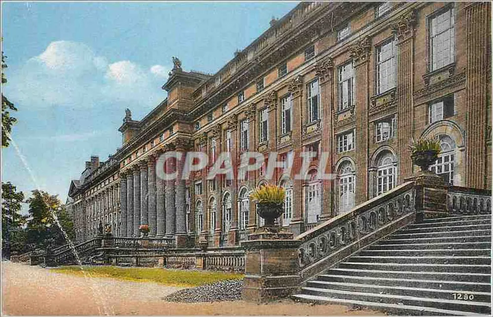 Schloss Zabern — Ansicht aus den Gärten — Verlag J. M. Schubert - Vorderseite
