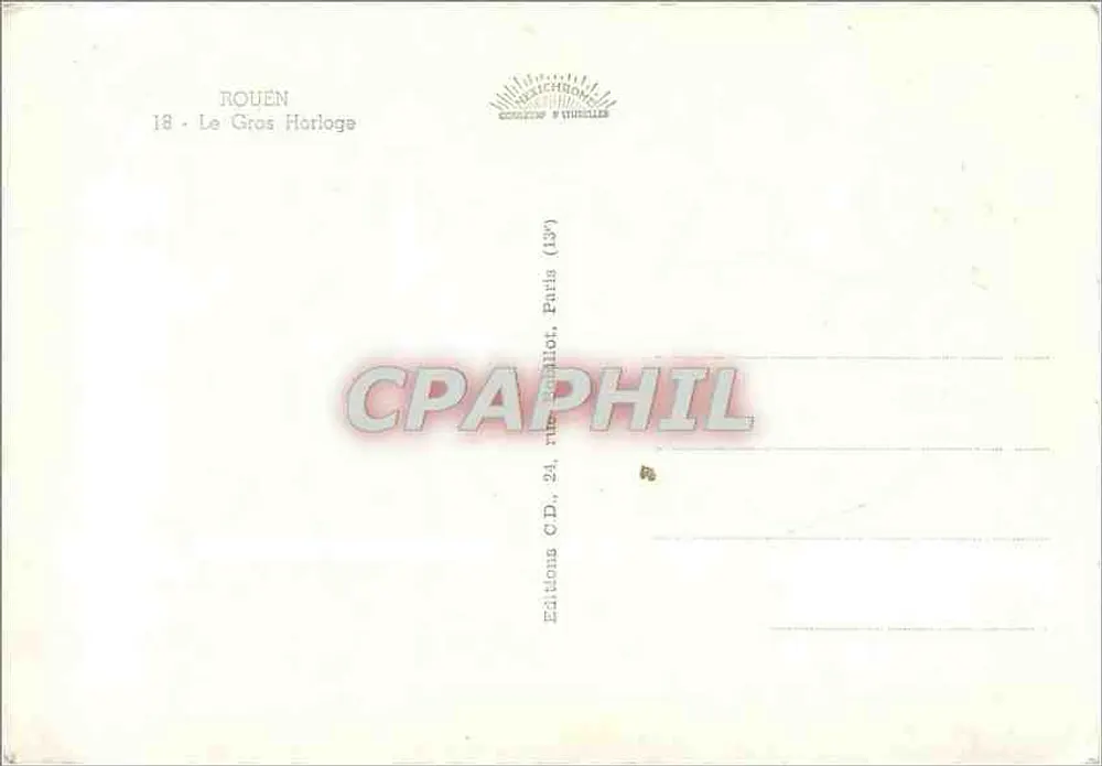 रून — बड़ा घड़ी — संस्करण C.D., पेरिस - पीछे
