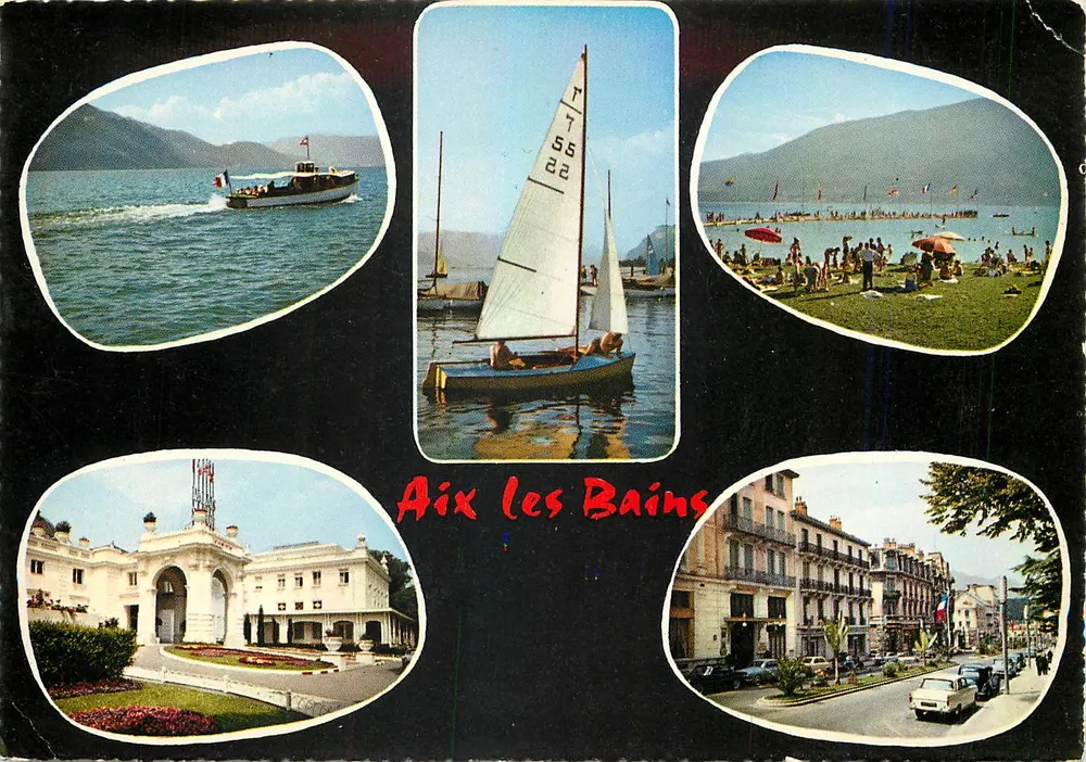 Aix-les-Bains — Lago del Bourget — Uitgever J. Cellard - Voorkant